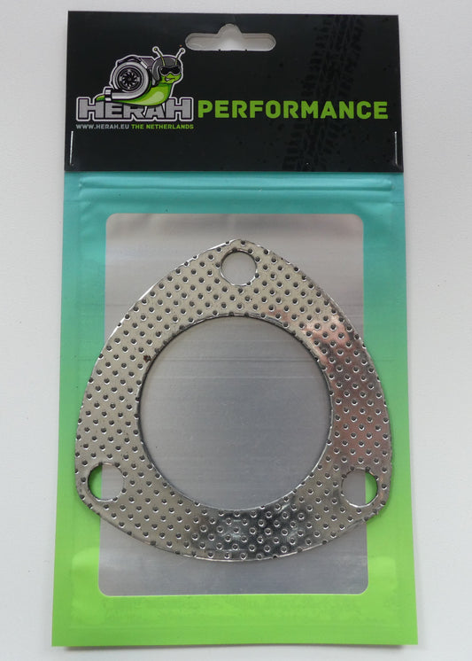 Metallic gasket on a Herah Performance branded package with a green gradient.