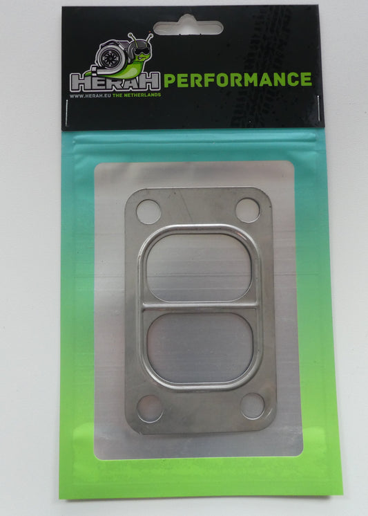 Metallic gasket in packaging with 'HERAH' branding on a white background
